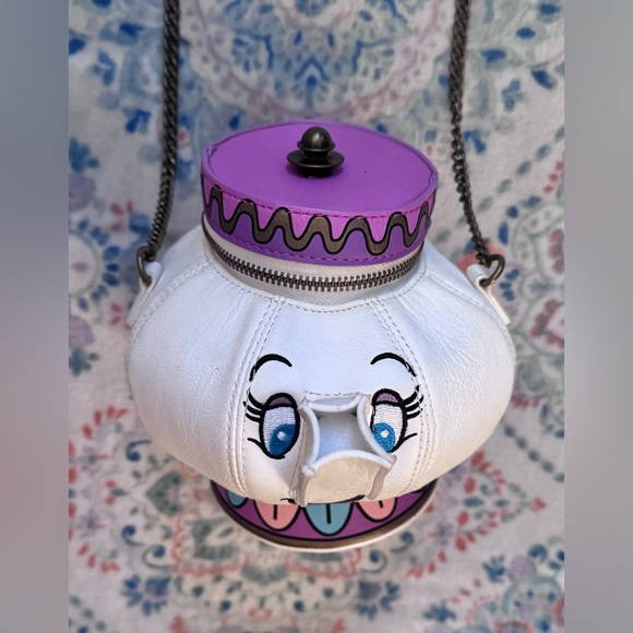 Loungefly Disney Beauty & The Beast Mrs. Potts Figural Crossbody RARE HTF - Picture 4 of 13